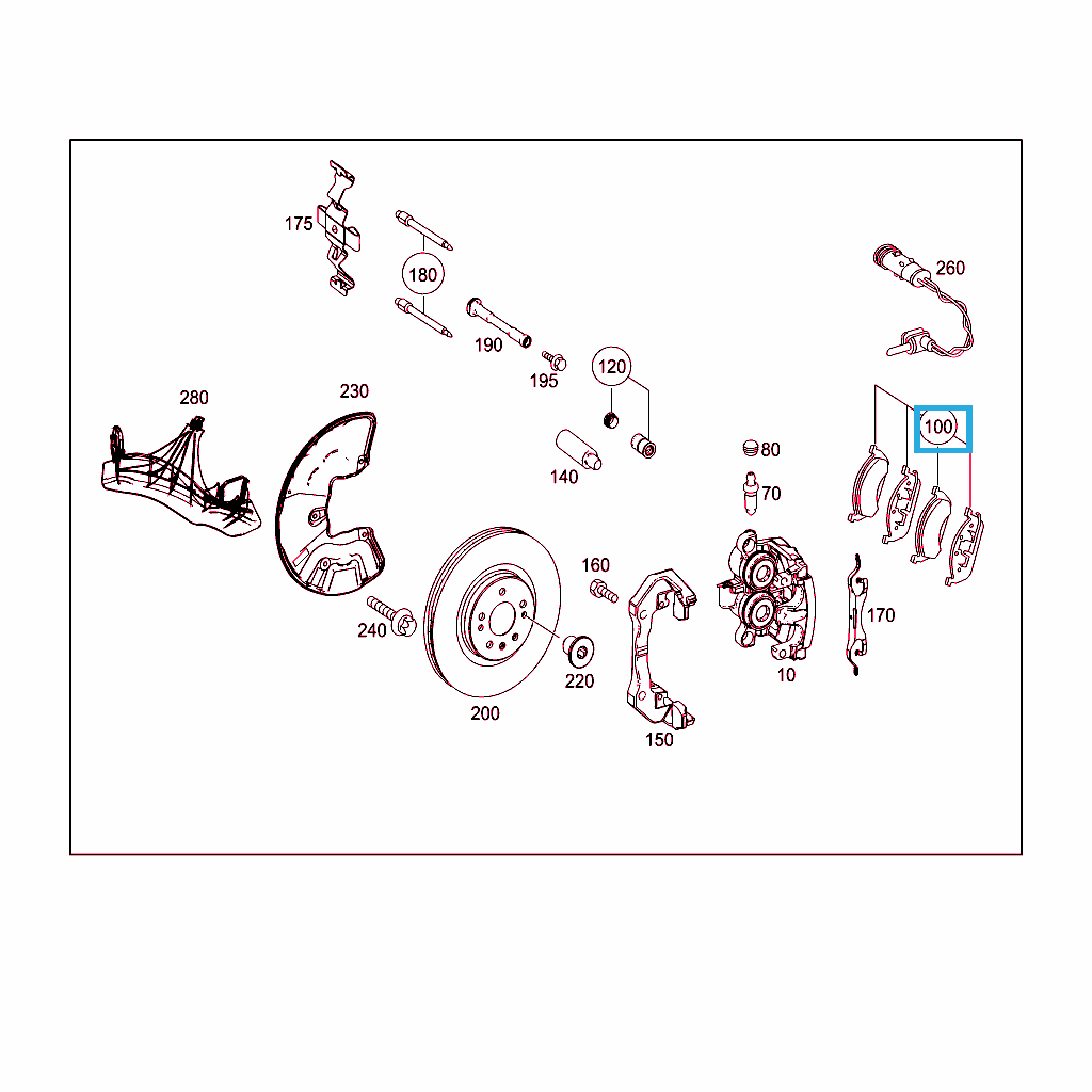 Тормозные колодки Мерседес GLS 400 3.0/333 9AT 5D AWD 4MATIC