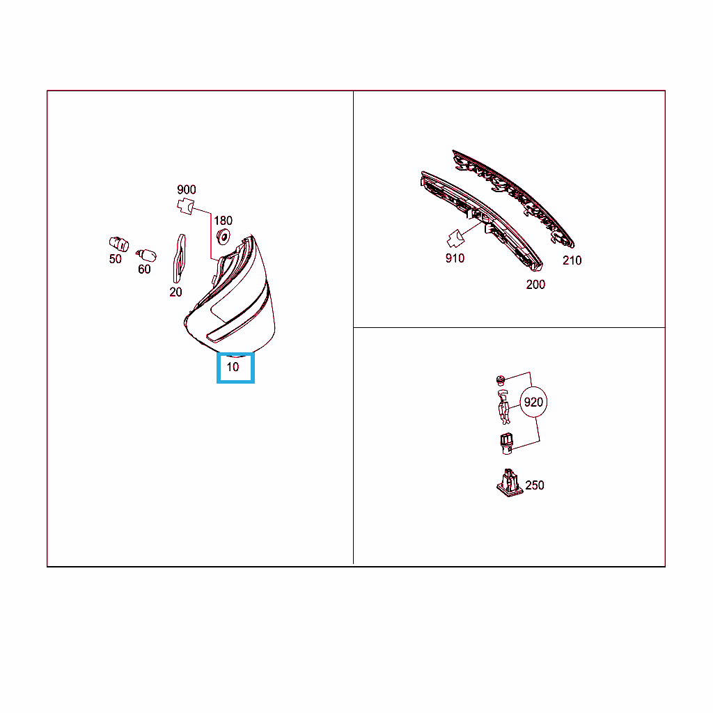Фонари Мерседес SLC-klasse